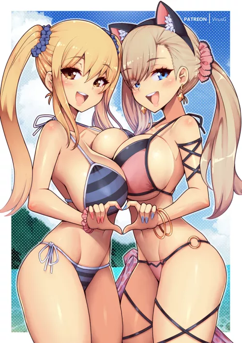 Lucy Heartfilia and Rebecca Bluegarden (VirusG) [Fairy Tail, Edens Zero]