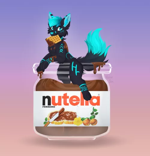 Nutella art for Styx - Commission