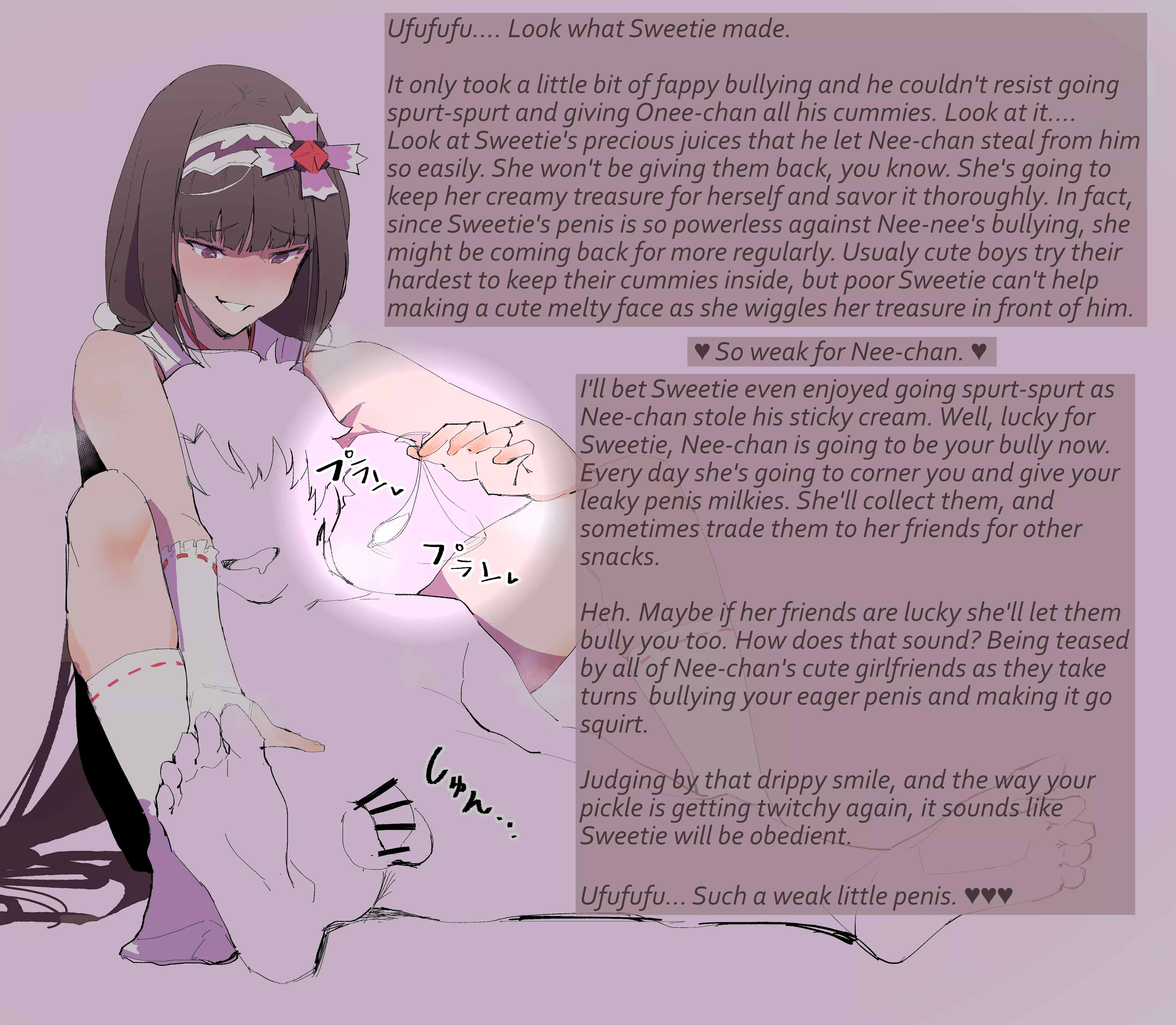 Oh no! 🫢 A cute😍classmate teased Sweetie until he went pop! 💦💦💦 [teasing][smug][bully][gentle dommy vibes]