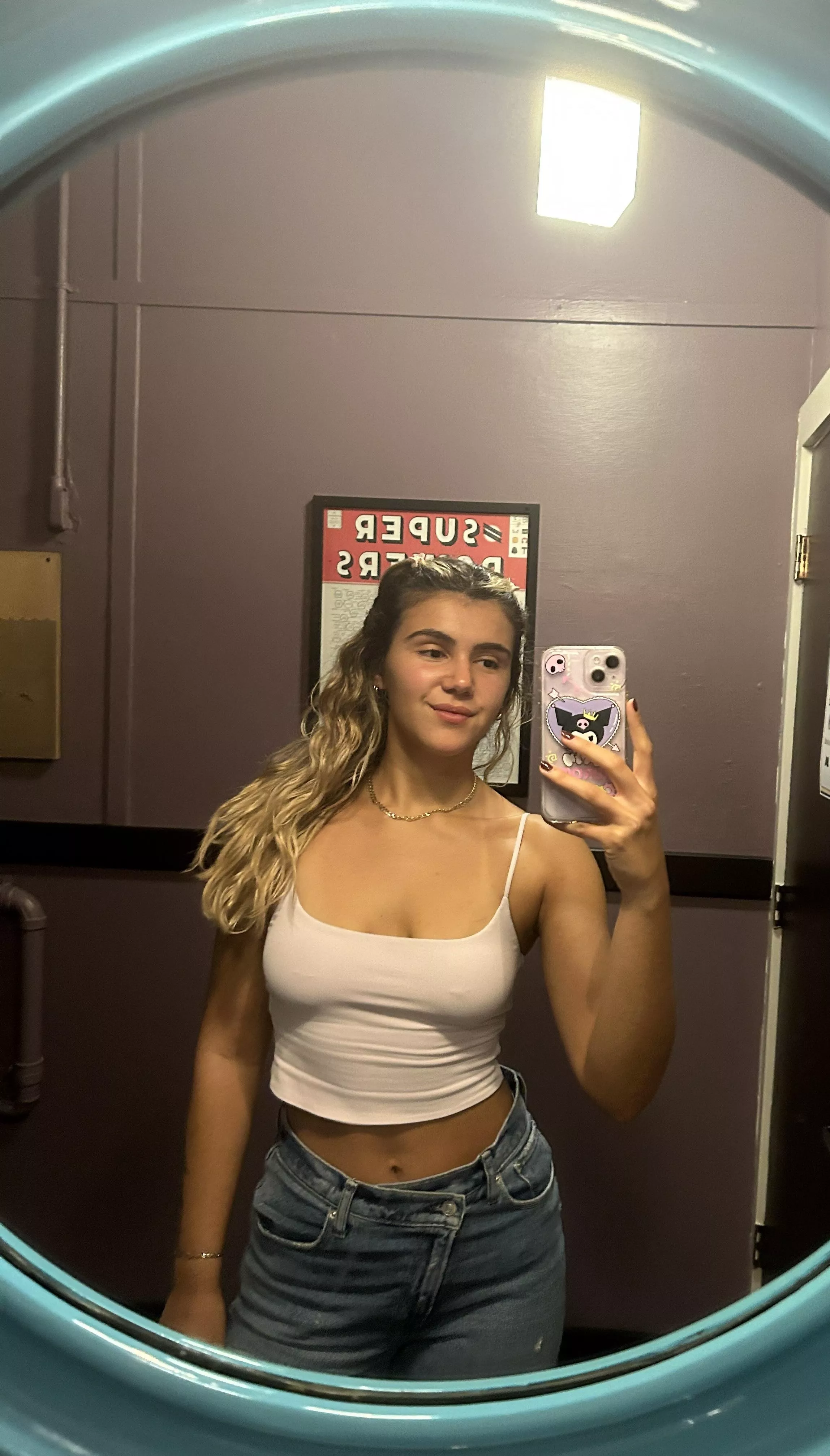 Skipping the bra is a must