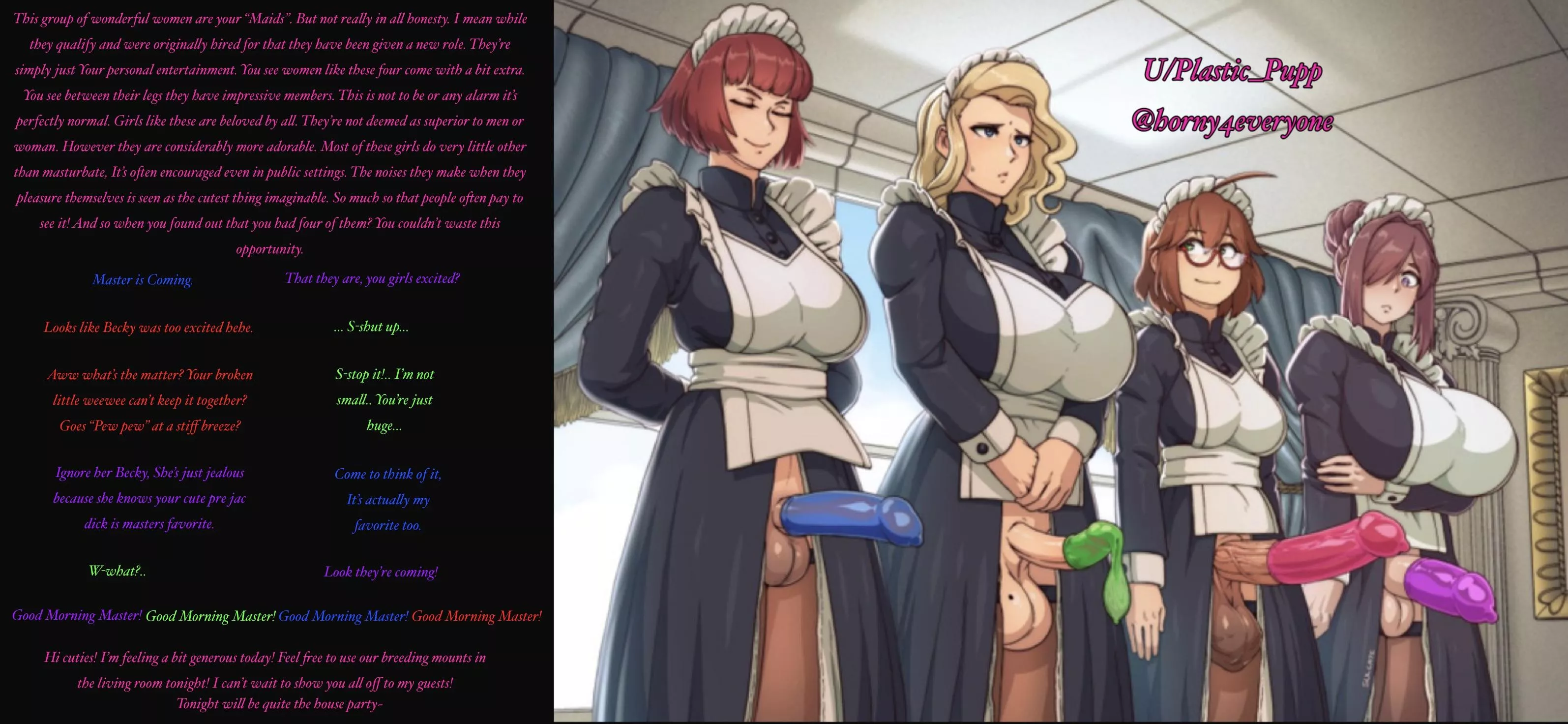 Sweet Futa Maids for your personal entertainment! [Futa sub] [Any Gender POV] [Premature Ejaculation] [No sex]