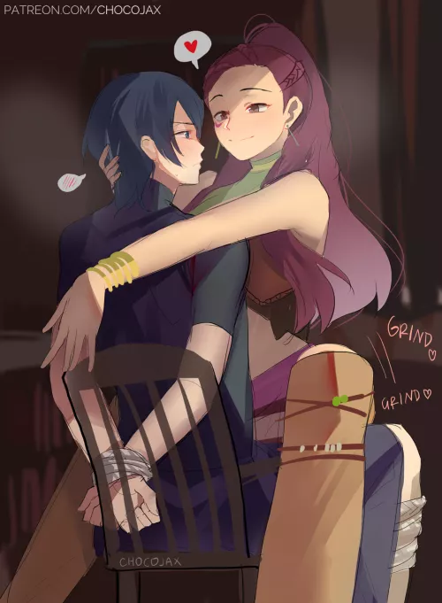 Teasing him by grinding