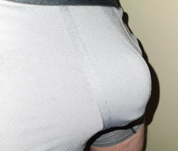 Underwear's feeling a little tight. Might go without tonight