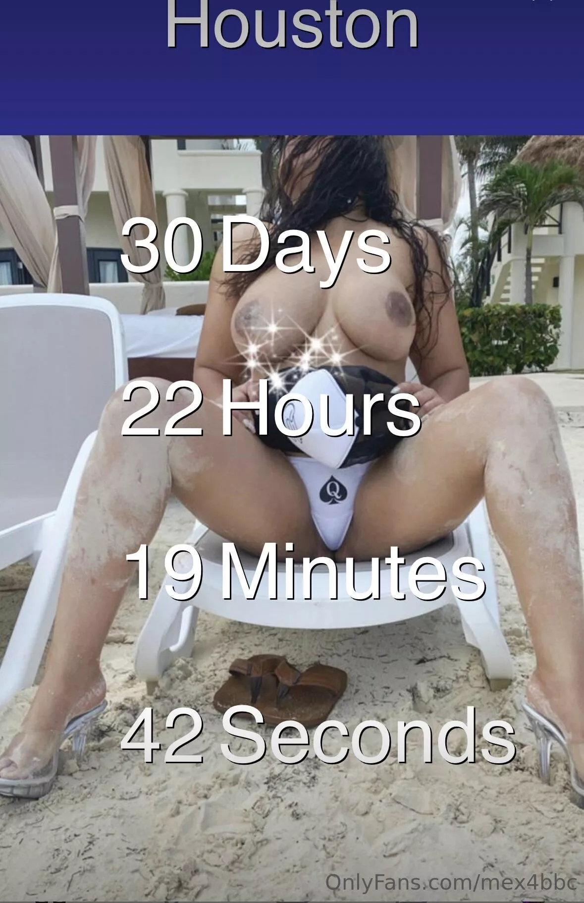 30 day mark until I get my pussy pounded at least 5-10- times in a weekend, and that means videos lots of them coming.
