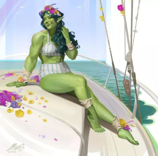 A cute date in a yatch. Wanna go for a swim?