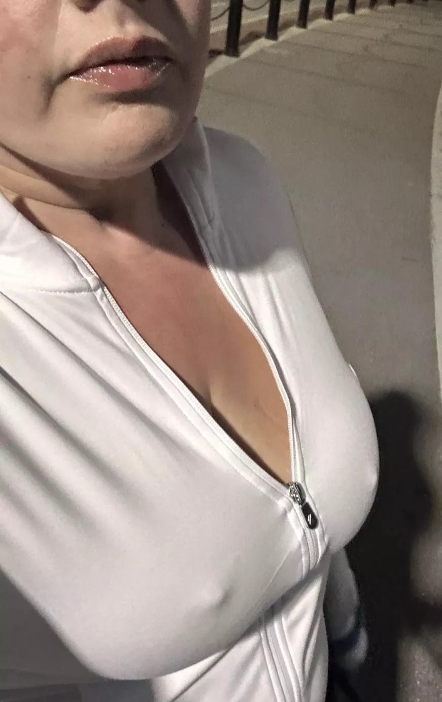 Almost too cold to go braless… almost