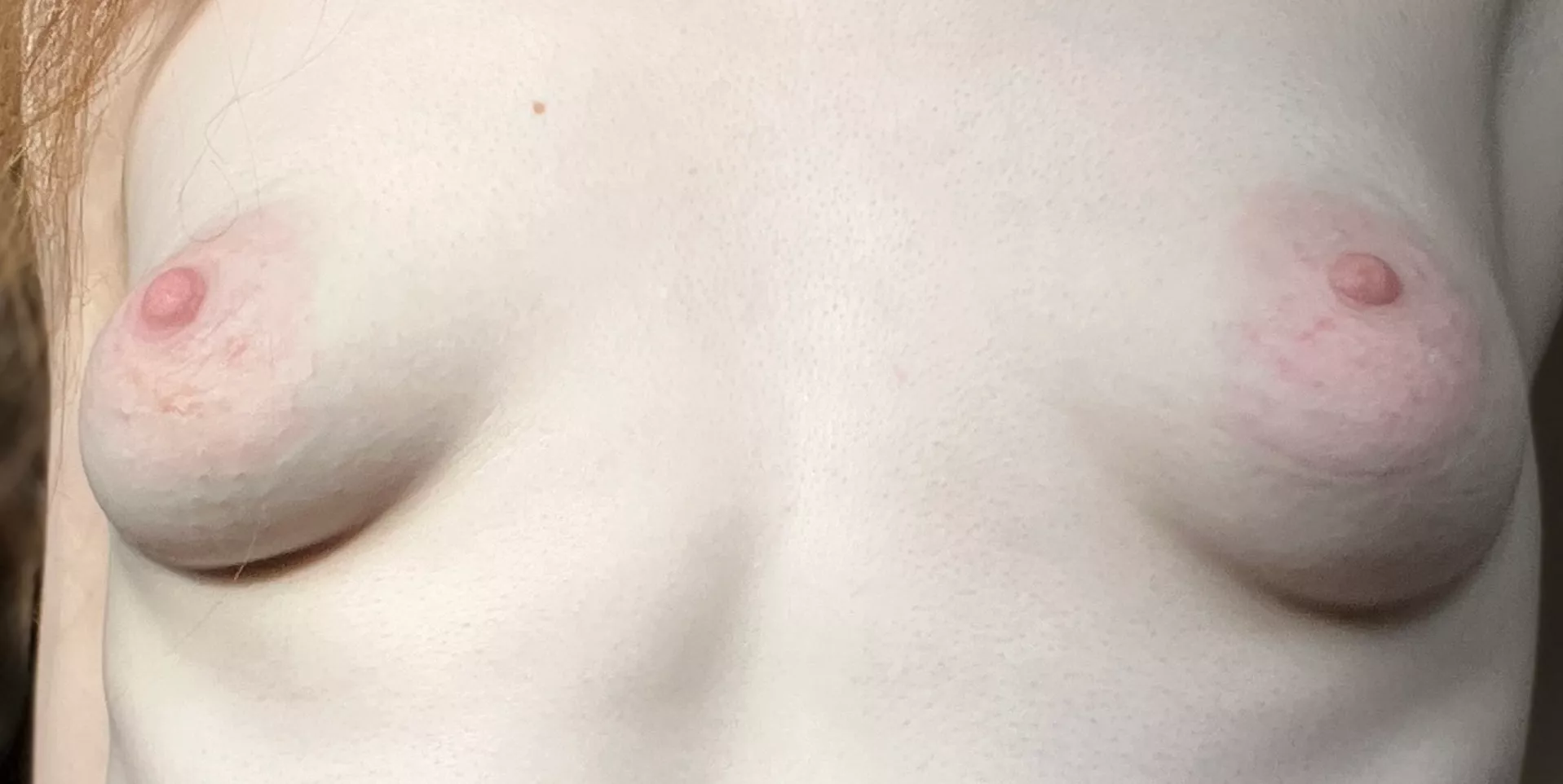 Although my boobs are small they have areolas 😏