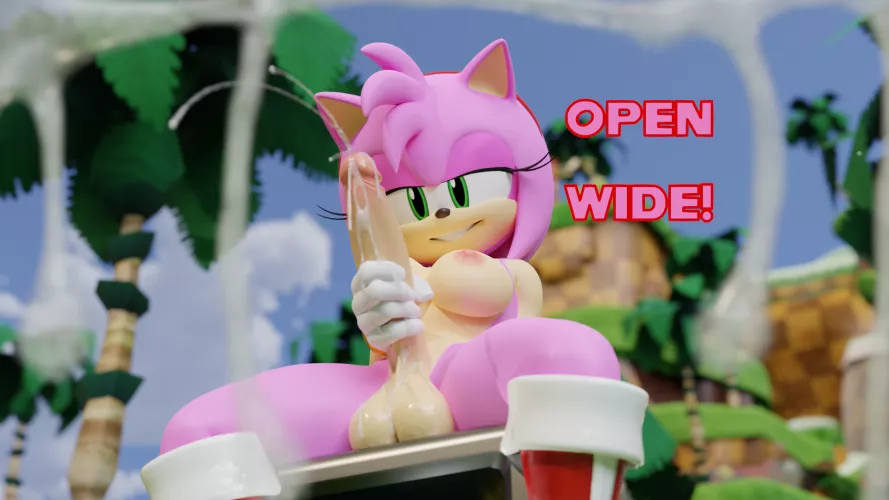 Amy's Gift (Artist:TwinTails3d/Dekaranger)