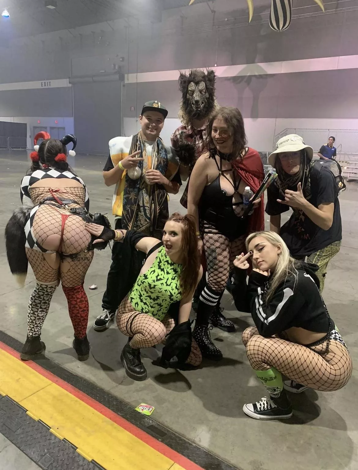 Can you spot my clown booty?