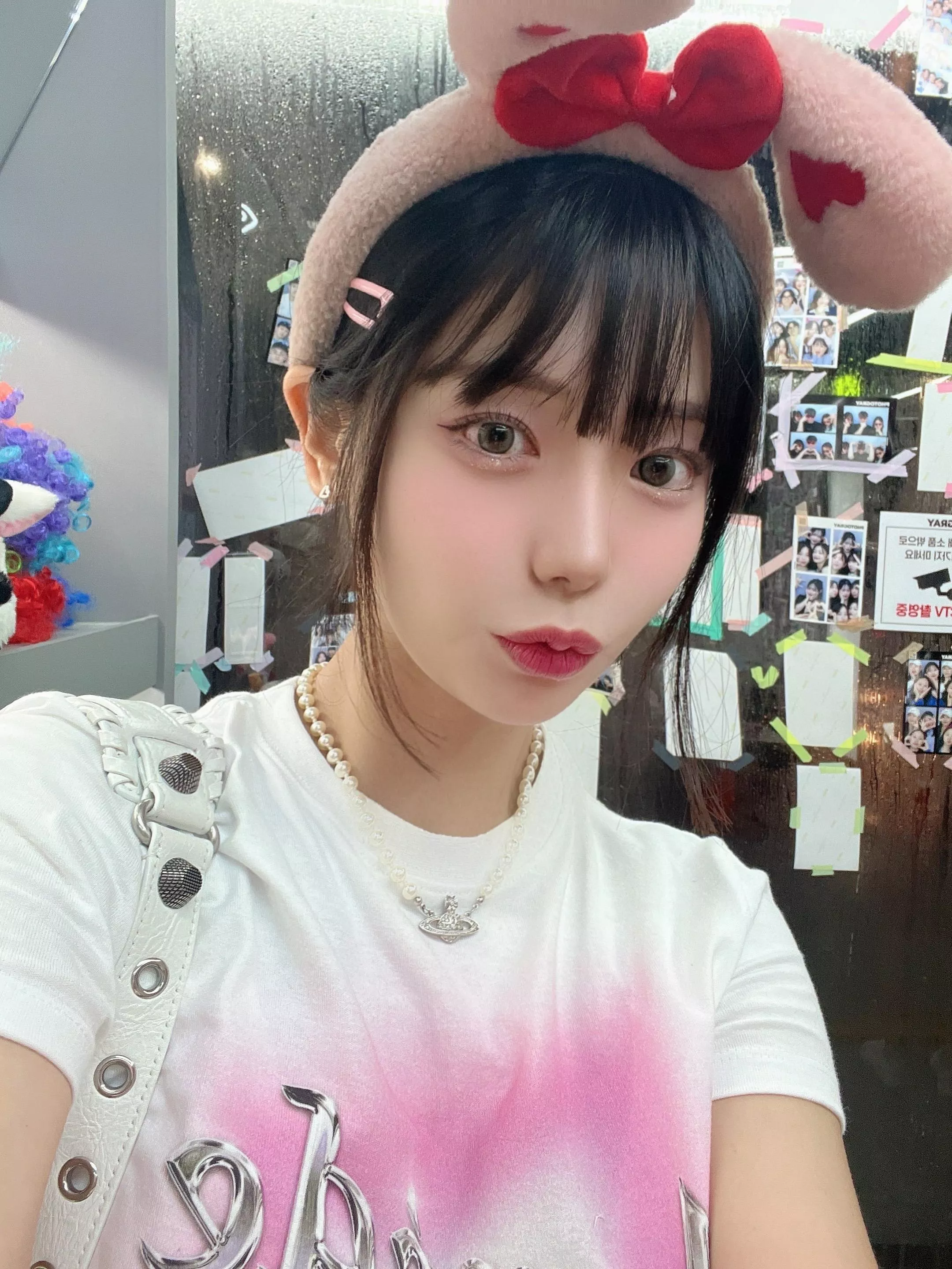 Cute pink Asian bunny :3