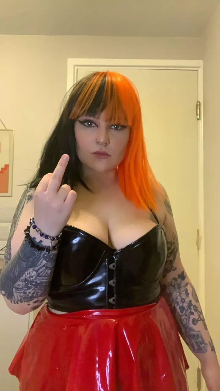 Giving you the finger, it’s all you deserve