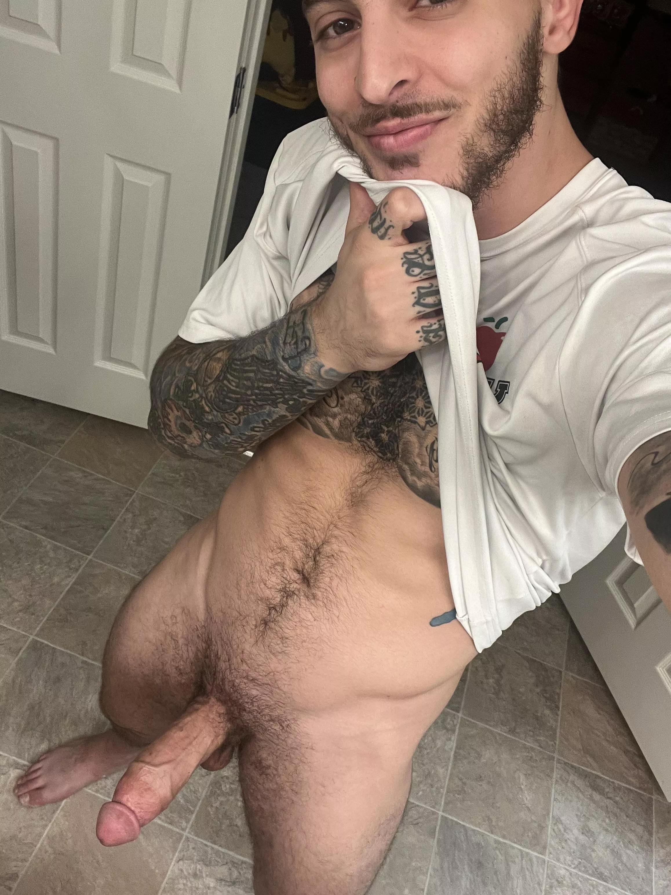 Half a beard but a full boner