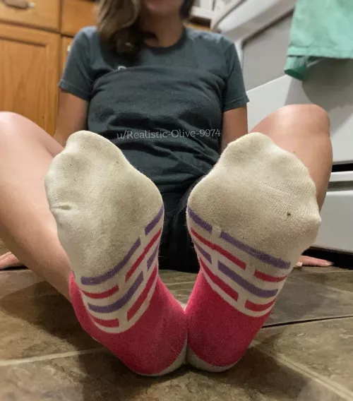My socks never stay clean for long!😉