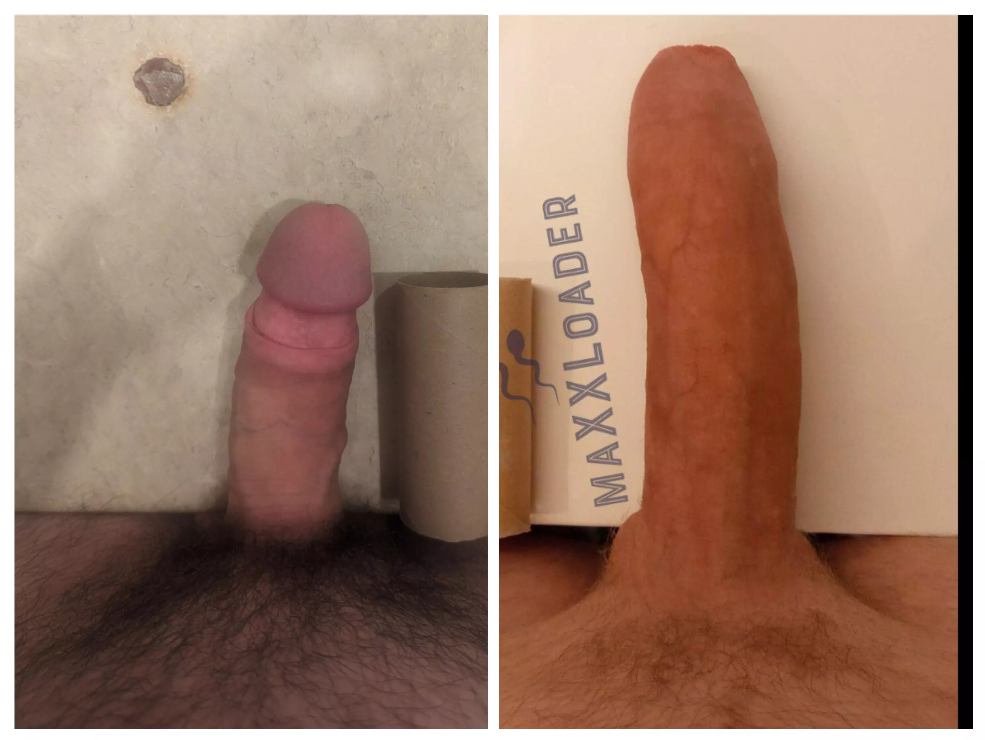 The left one is bigger than average and it still looks like a shrimp next to a 9