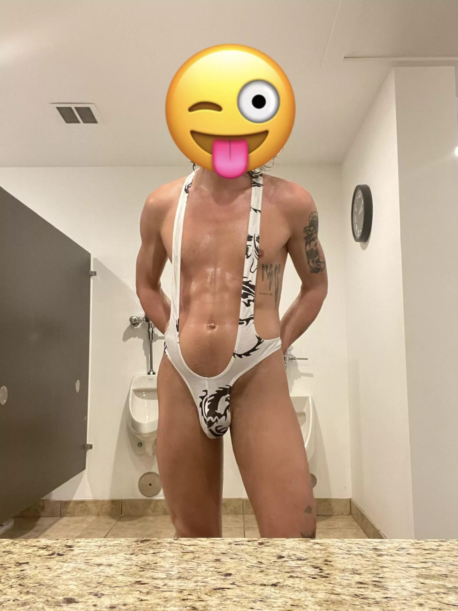 Would it turn you on if you saw me wearing this bodysuit in the locker room?