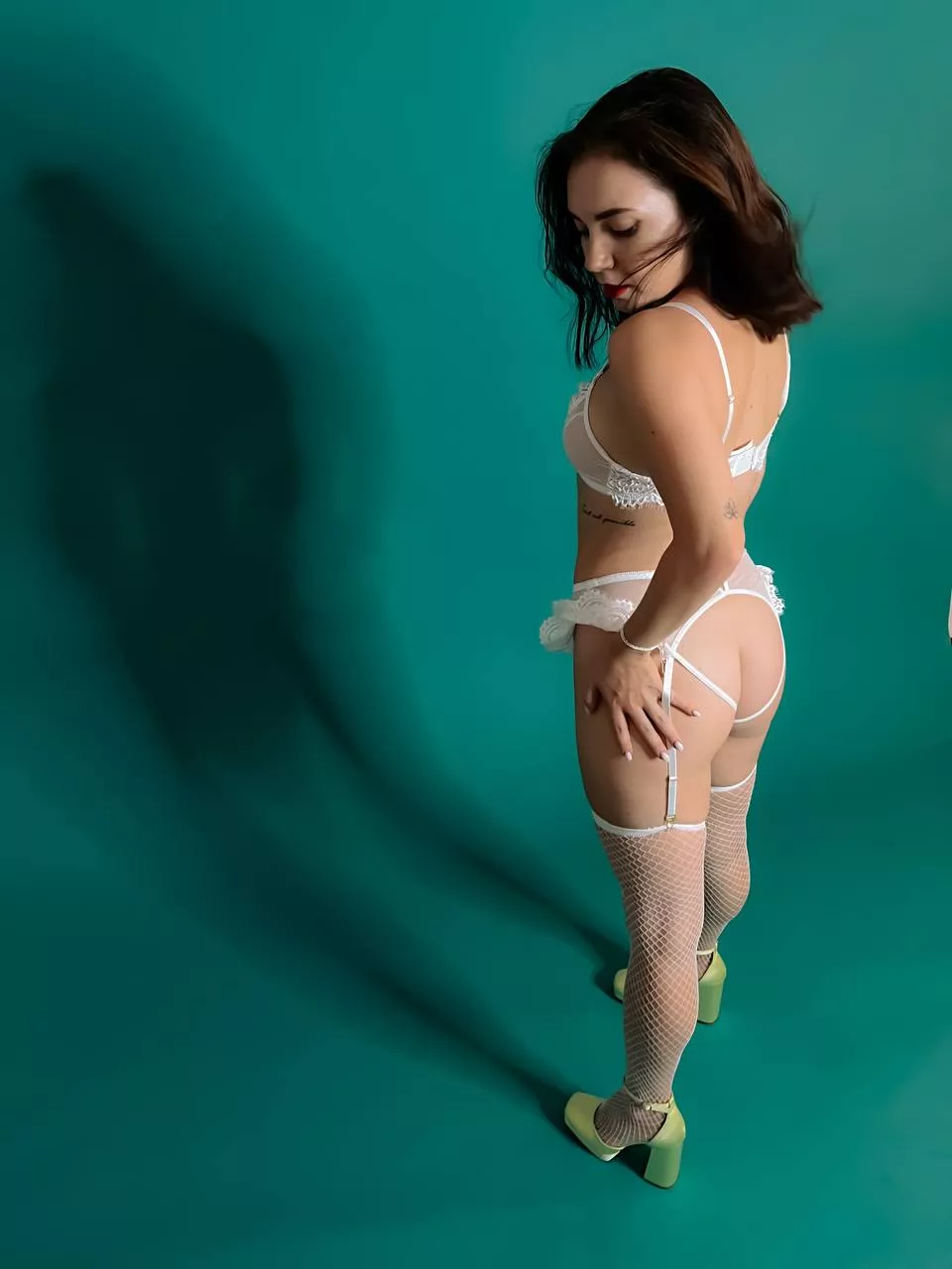 You don't have to undress me, I'm ready, let me stay in stockings and garters