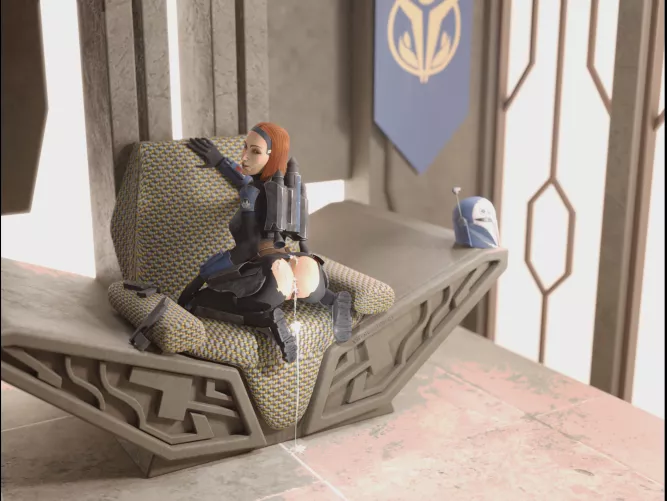 Bo-Katan [Airress] filled up in her castle on Kalevala - (xshwigermaker)