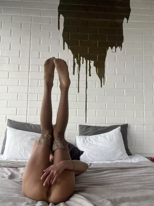 I love to tease with my stockings