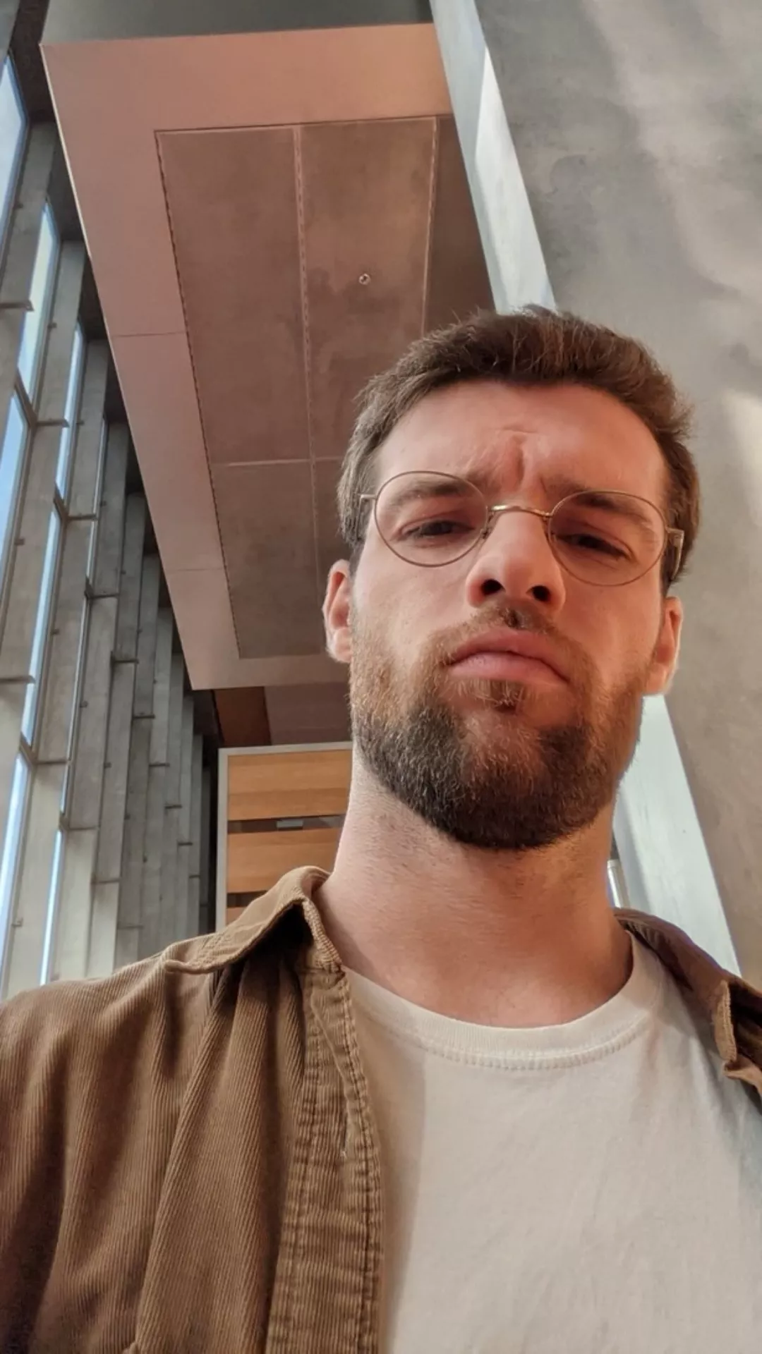 Pretending to be moody on a sunny day