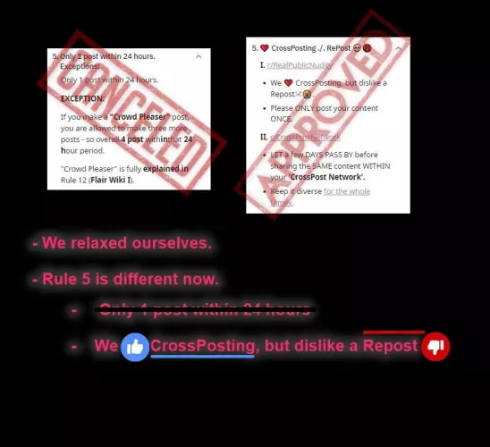 😃 Rule 5 changed. Completely. 🧡💚💜