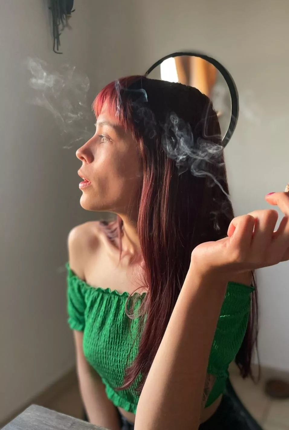 Smoking while I wait for my daddy 😏