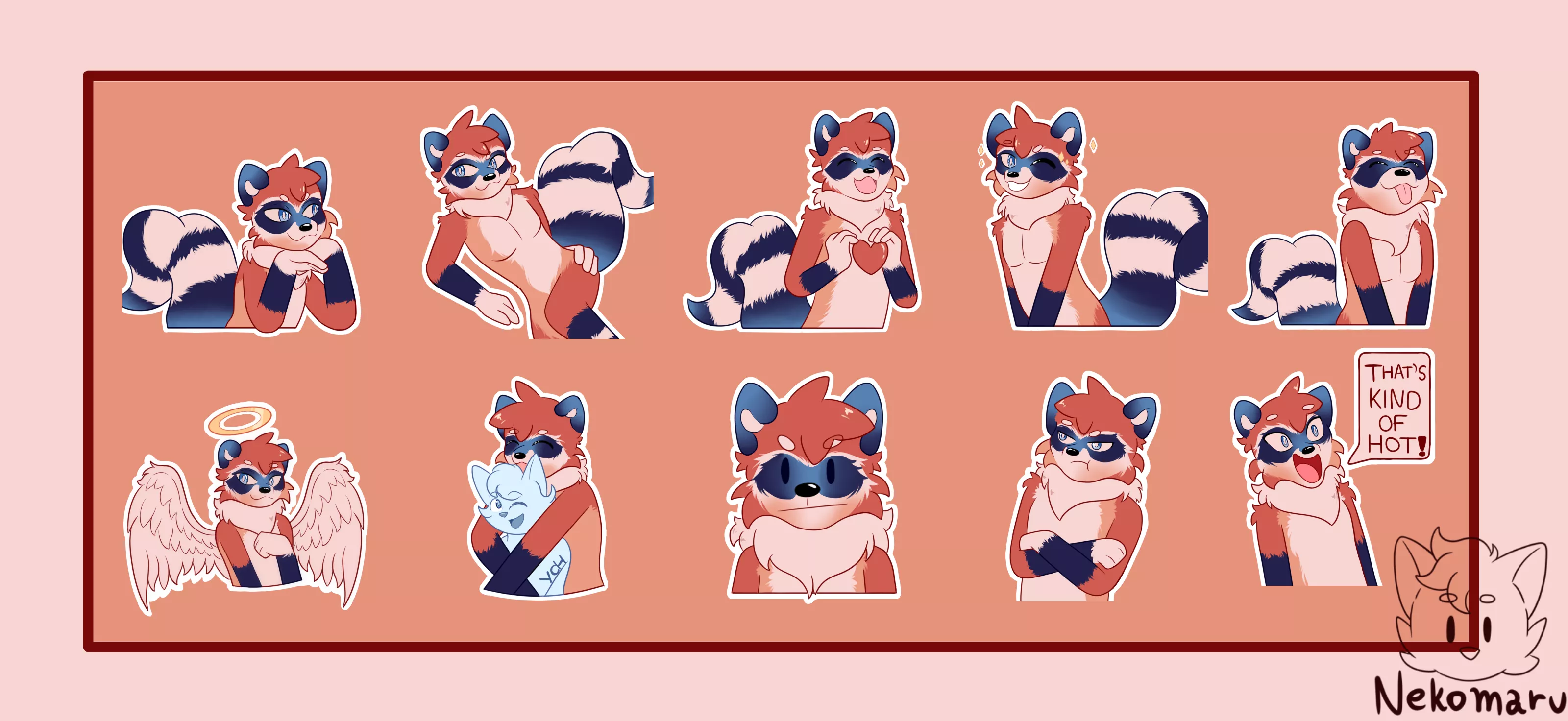 Stickerpack Commission 1/2 • made by me • Commissions Open!!