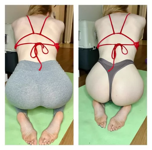 These yoga pants are a tight fit