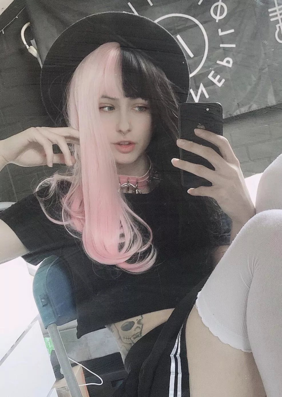 Went for the egirl look