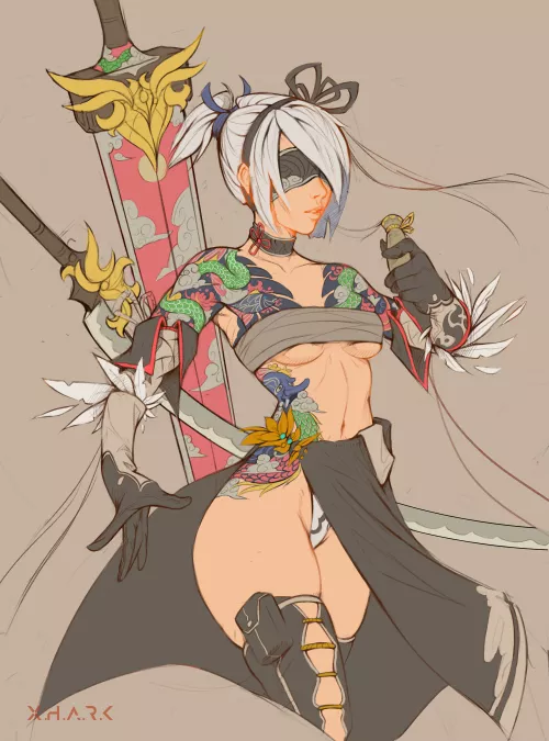 Yakuza 2B (by Xhark) [Nier]