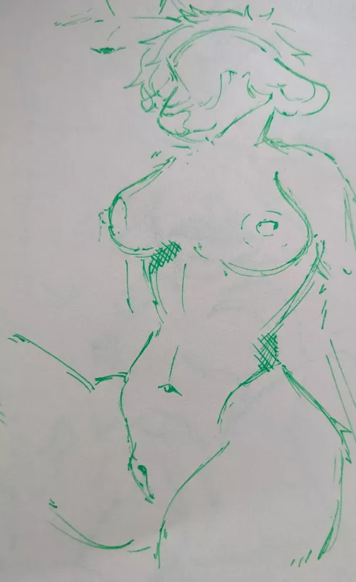 Another quick study sketch [F] (art by me)