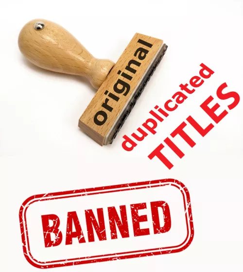 BE ORIGINAL!!! - Duplicate TITLES are banned - Don't copy other users titles as you will not be able to use them, BE ORIGINAL - BE UNIQUE