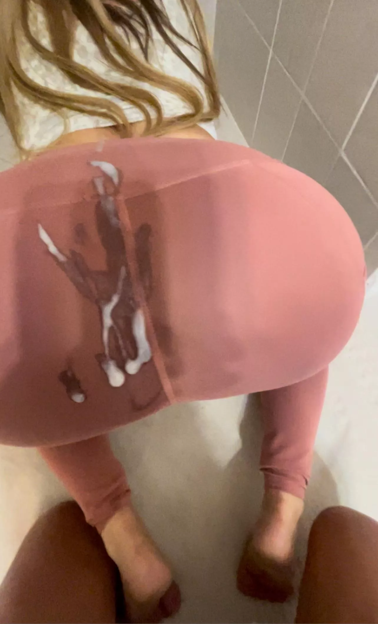 Cum on lululemon leggings