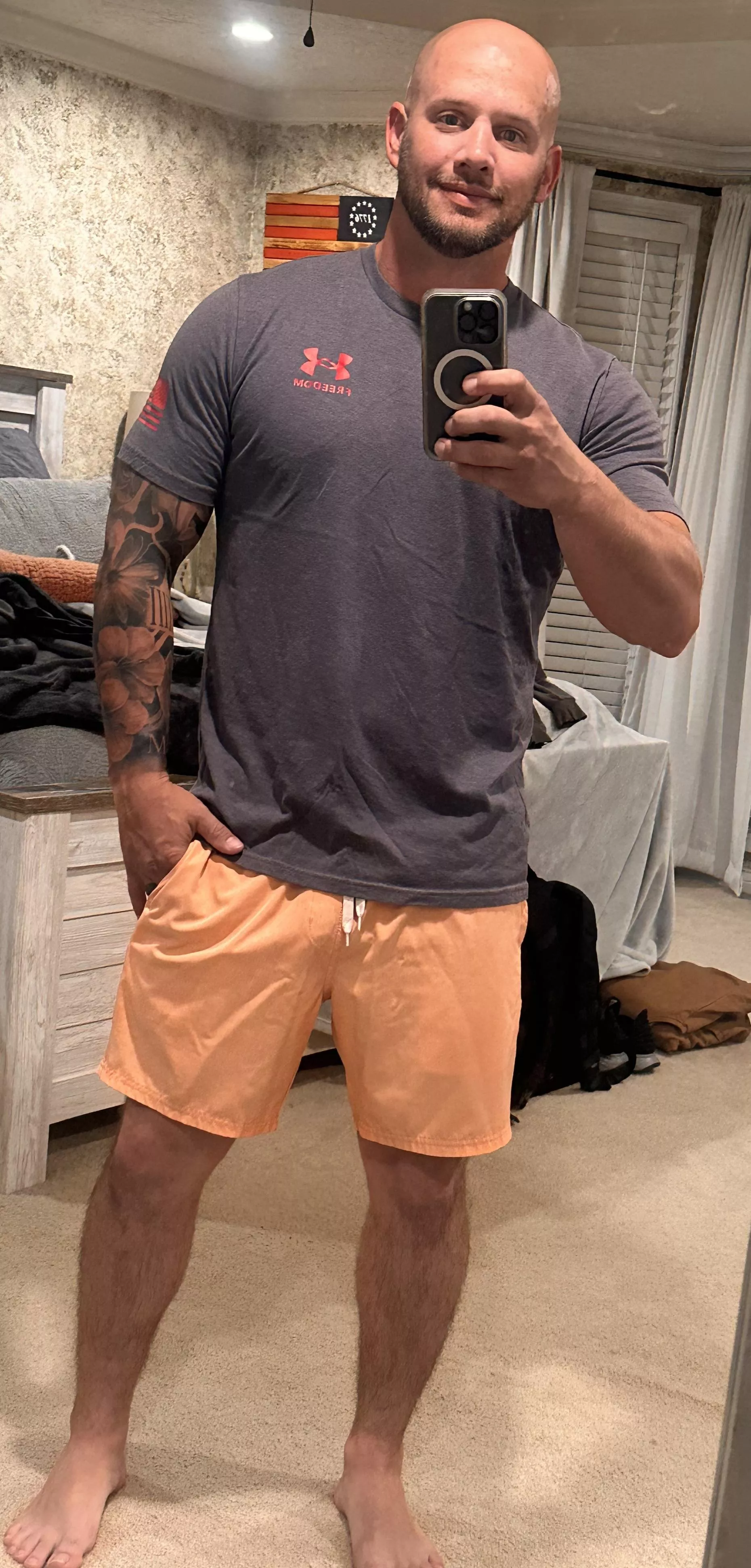 Headed for the hot tub