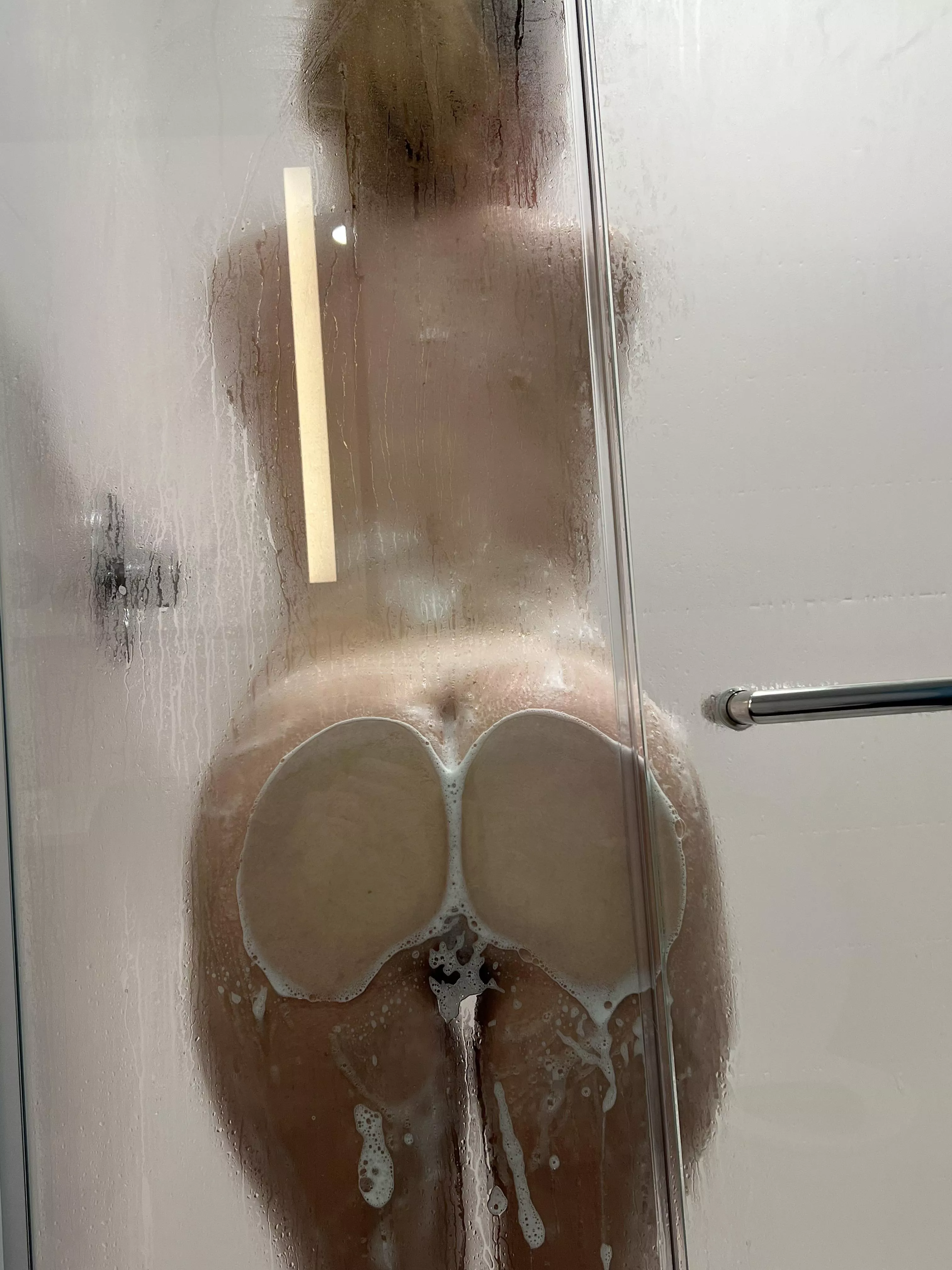 just a little ass on glass