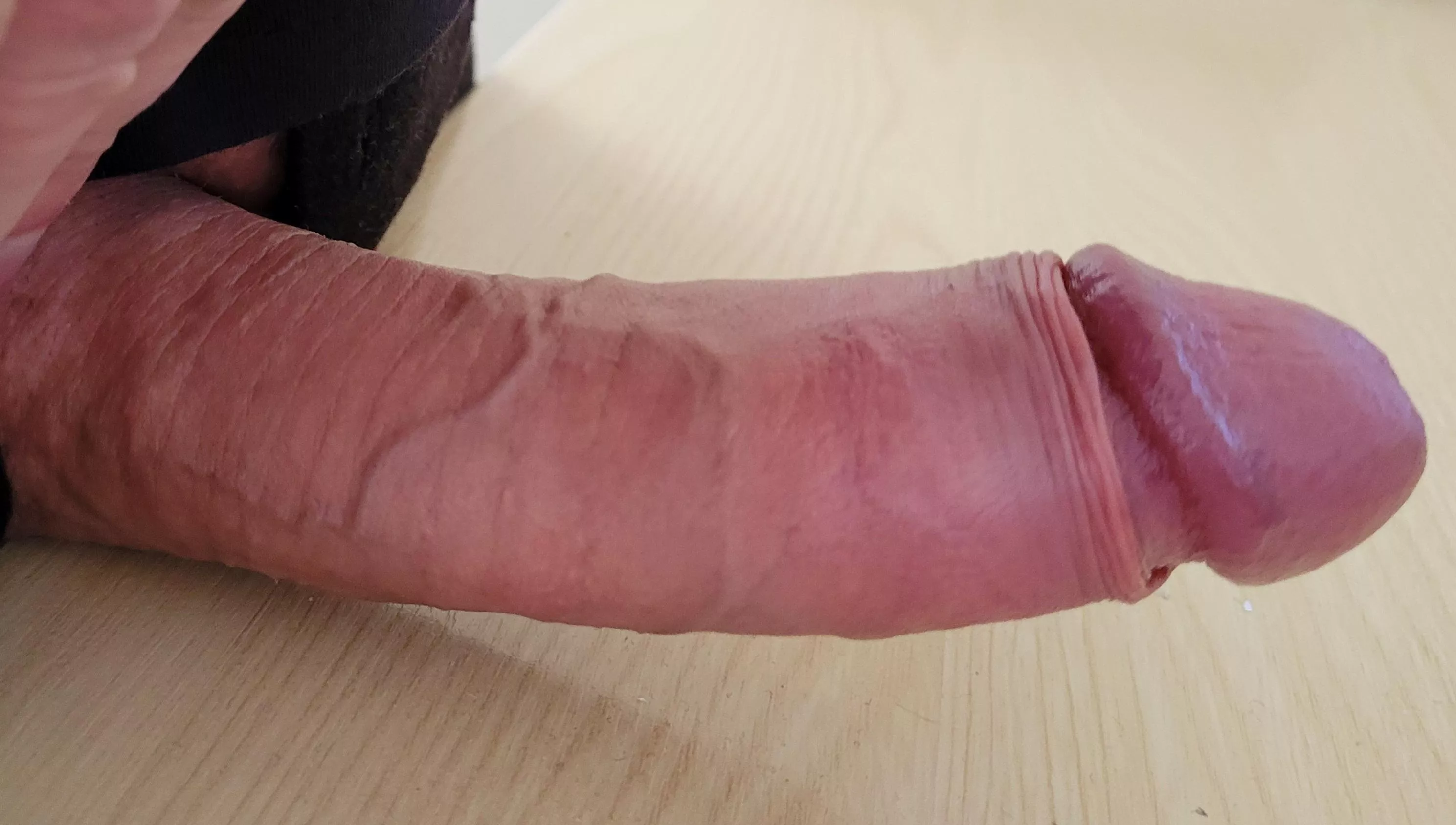 Kneel down infront of me, hands gripping your ankles, I'm just going to put this thick heavy 8 inch BWC on your touge and fuck your mouth... volunteers?