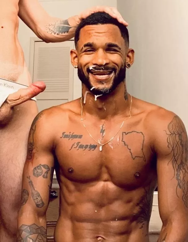 Look how happy he is now 💦