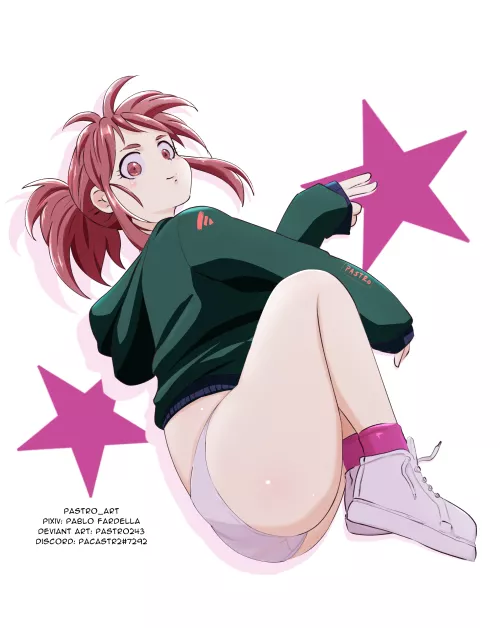 Uraraka Ochako made by me (pastro_art/Pablo Fardella)