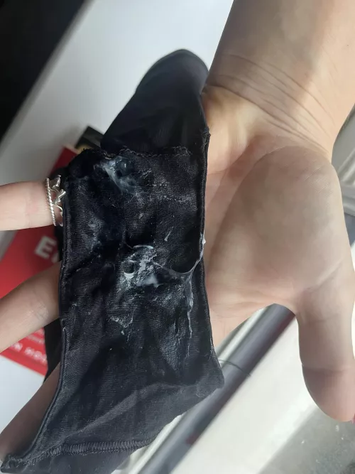 What my panties look like after being stuffed