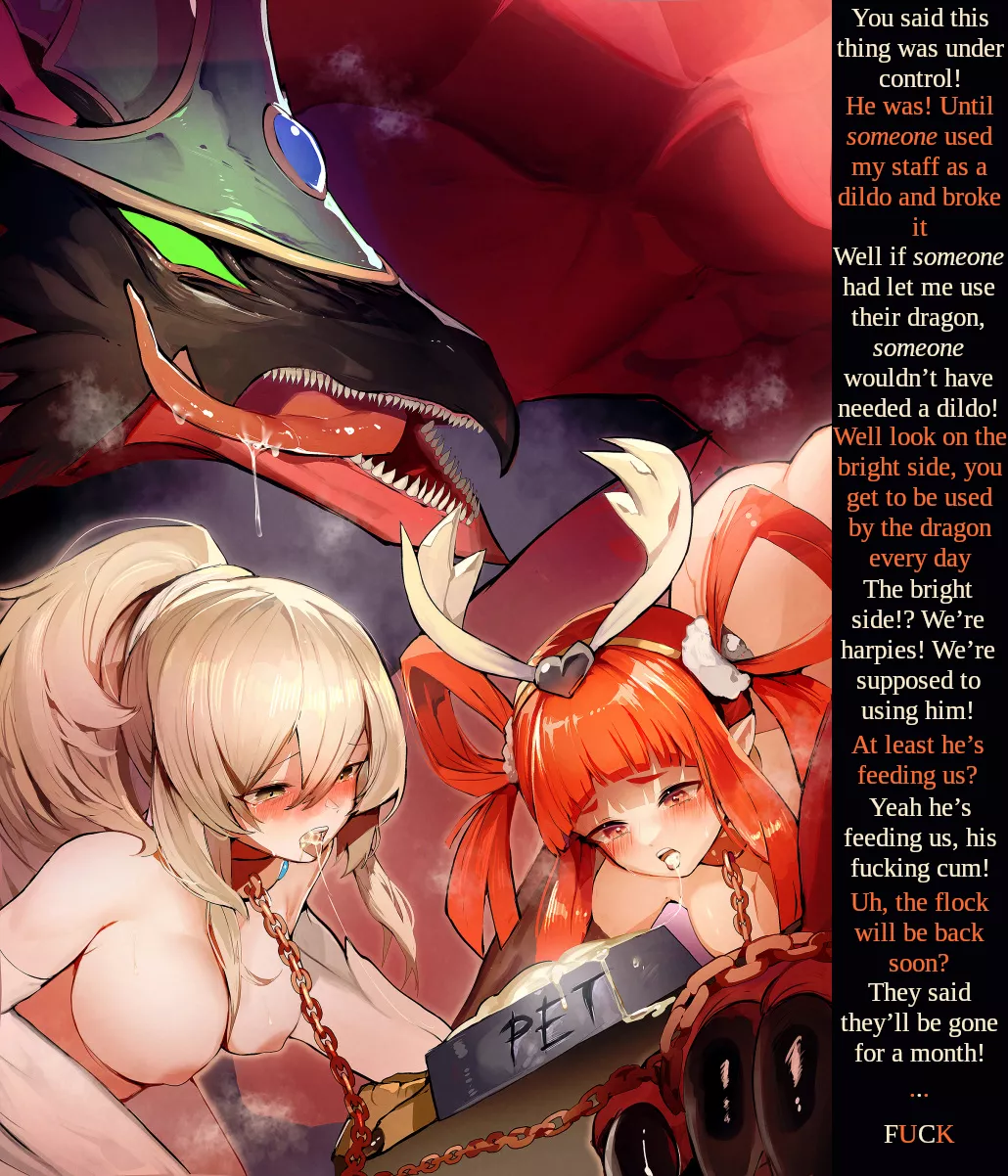 Always Look On The Bright Side [Harpy] [Petplay] [Cum eating] [Bestiality]