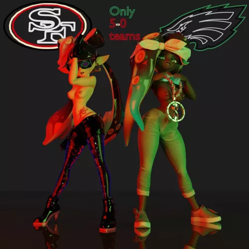 An unstoppable squid and an immovable Octo [TealGerudo] [OC]