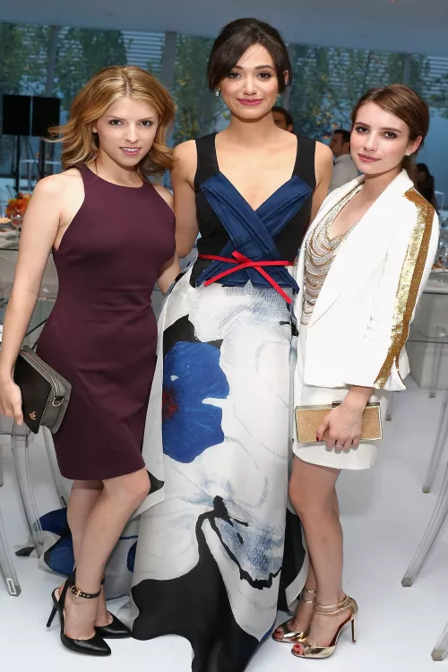 Anna Kendrick, Emmy Rossum and Emma Roberts