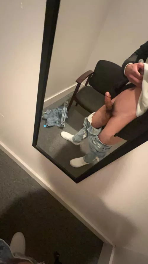 Boner in dressing room