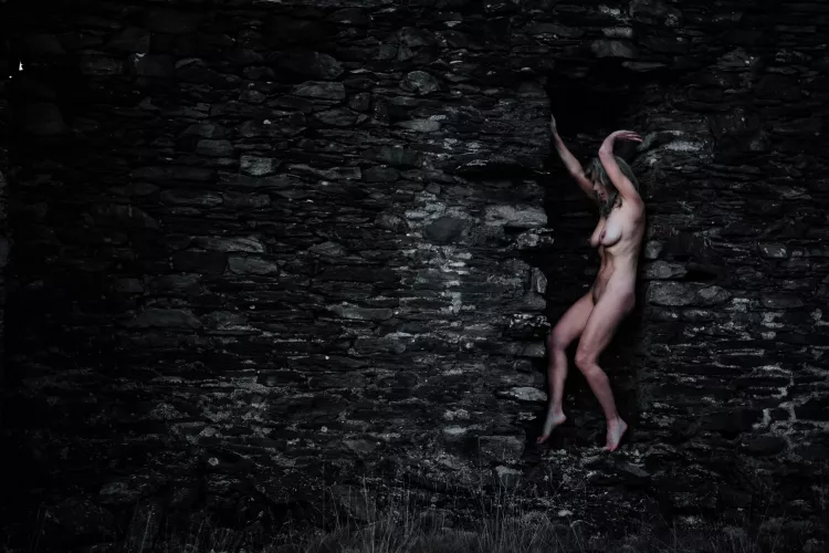 Derelict building in Welsh valley