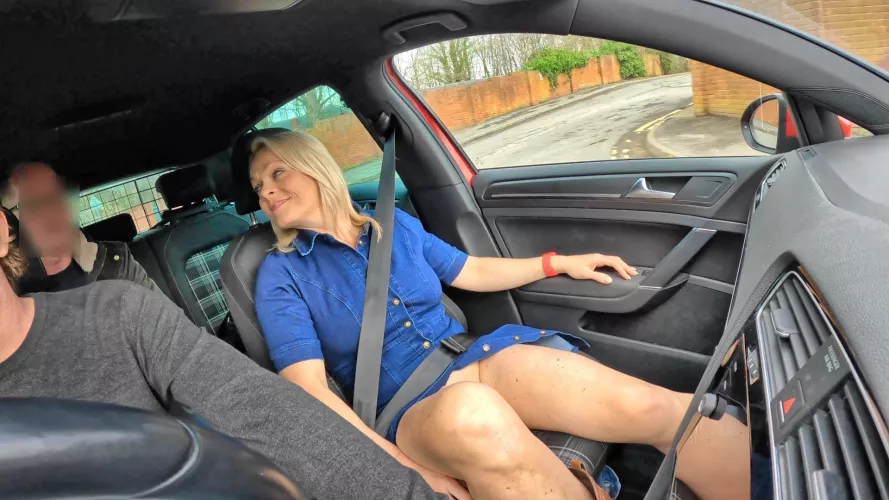 Drive out with my husband. Picked up a stranger