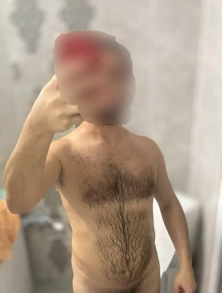 hairy and wet