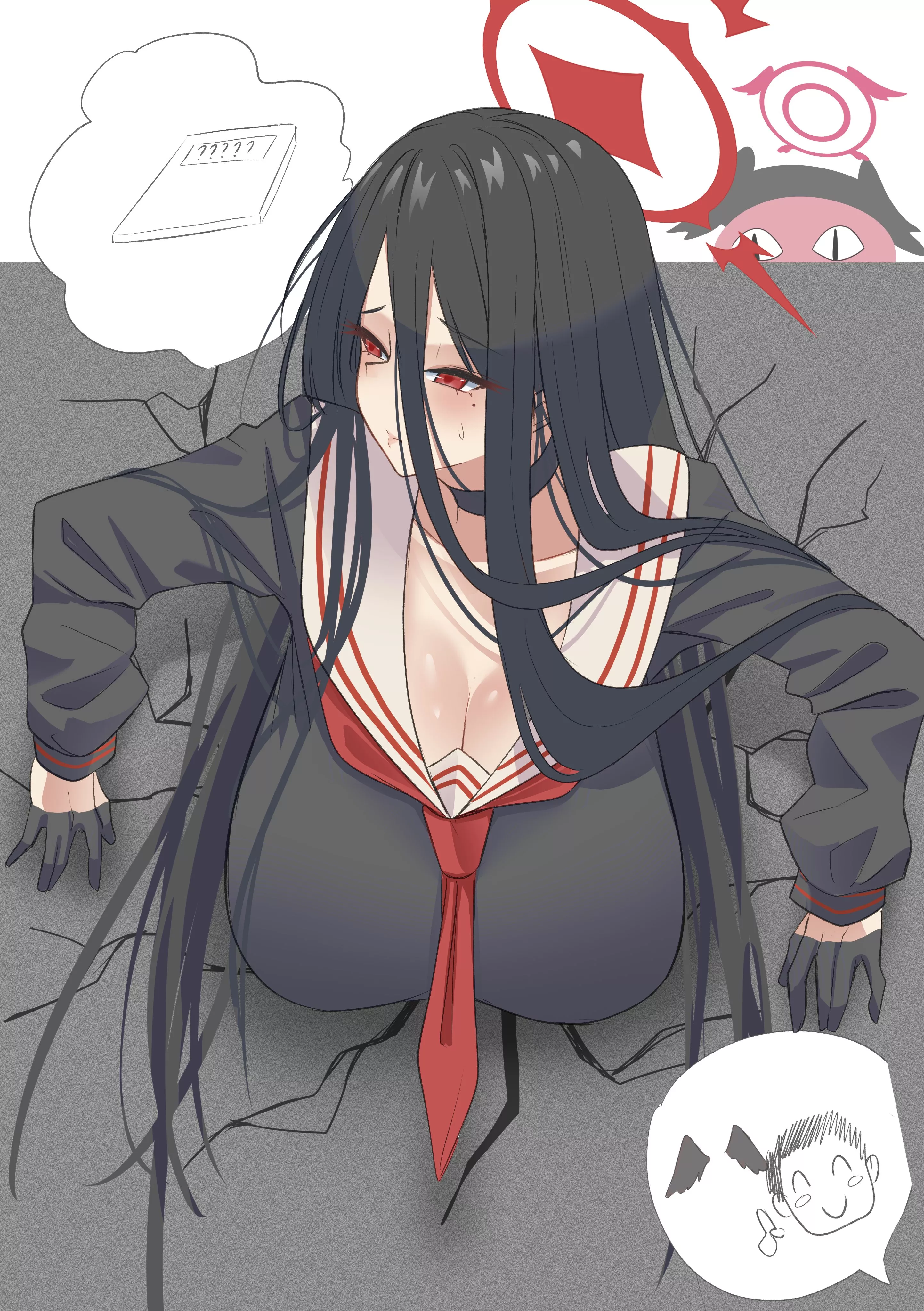 Hasumi is stuck [Blue Archive]