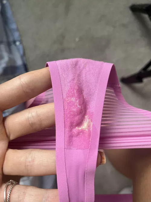 My panties after the gym today.. would be such a shame to wash these.