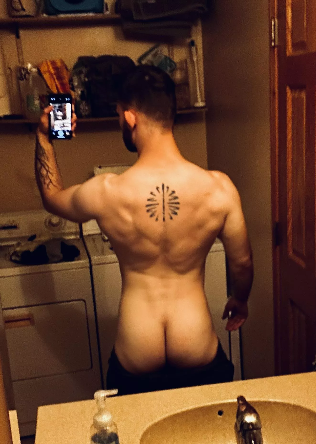 Post shower back progress. 😉