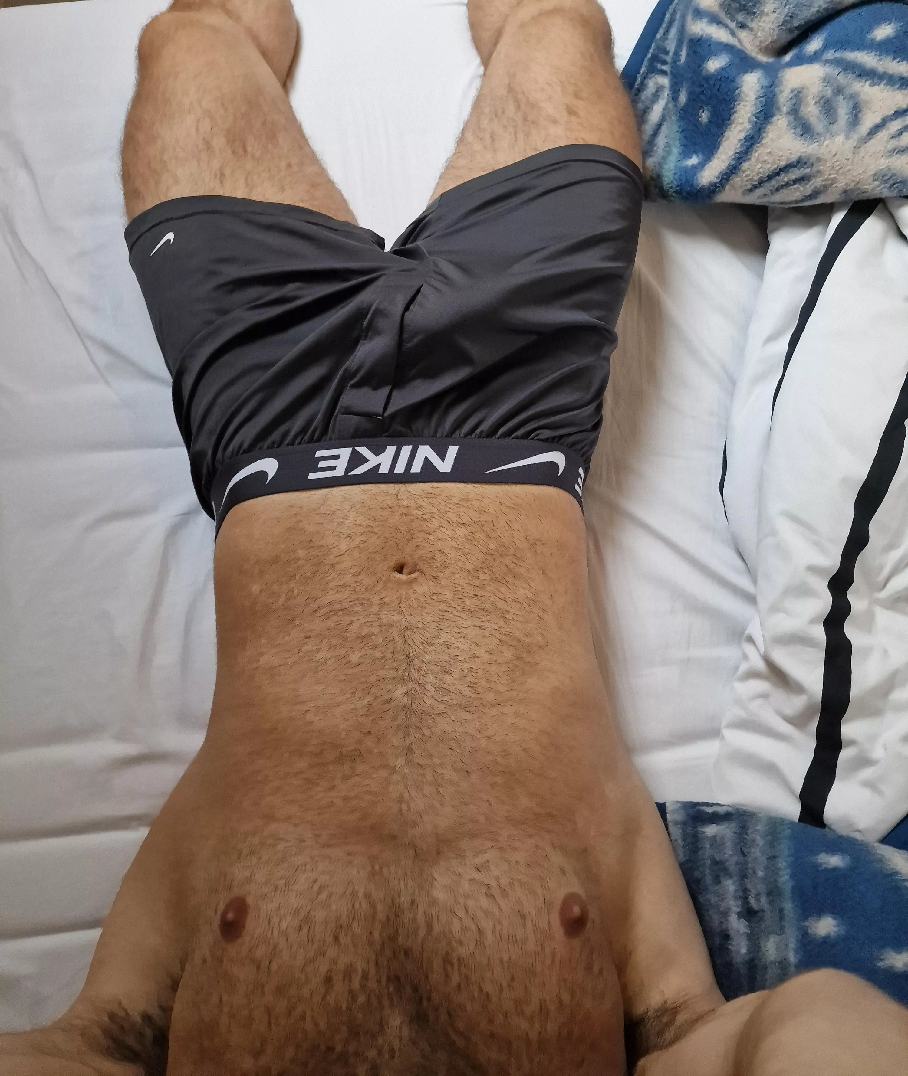 Pull them down and start sucking