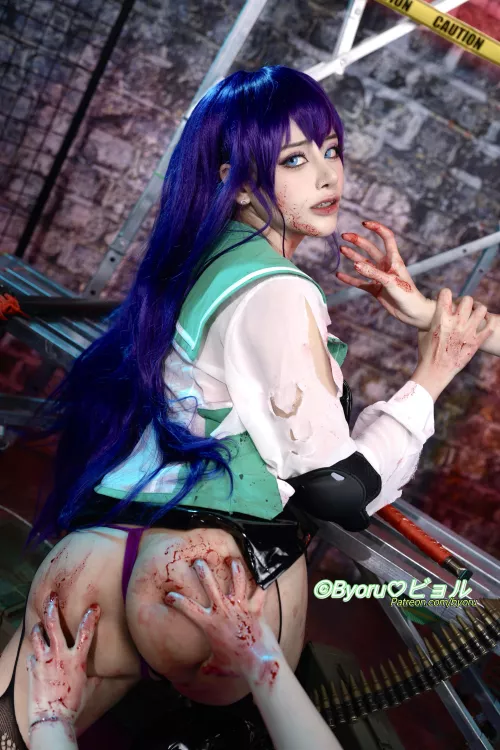 Saeko from Highschool of the dead by Byoru
